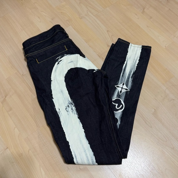 EVISU CALLIGRAPHY DAICOCK CARROT FIT DENIM JEANS #2017 - Picture 3 of 6